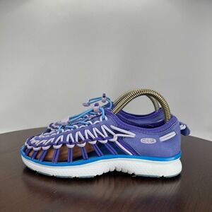 Keen‎ Uneek Sandals 2 Youth Girls Purple Blue Comfort Water Pool Beach 1015483